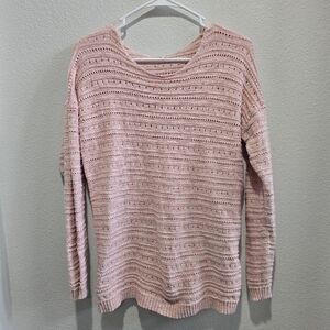 Soft Pink Knit Sweater size medium